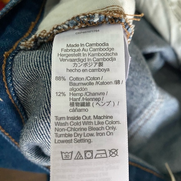 Madewell Baggy Straight Jeans in Dark Indigo blue - Picture 8 of 16